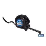 FLEXÓMETRO HOJA NEGRA DOBLE CARA 19 MM X 3 M