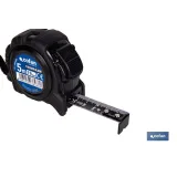 FLEXÓMETRO HOJA NEGRA DOBLE CARA 19 MM X 5 M