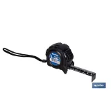 FLEXÓMETRO HOJA NEGRA DOBLE CARA 25 MM X 5 M