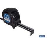 FLEXÓMETRO HOJA NEGRA DOBLE CARA 25 MM X 5 M