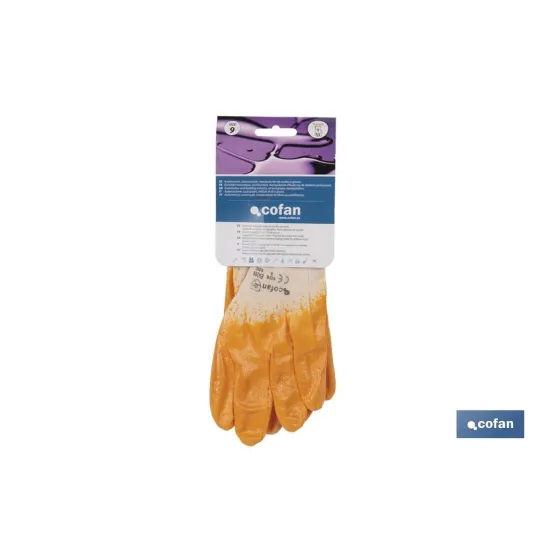 GUANTES NITRILO AMARILLO T-8