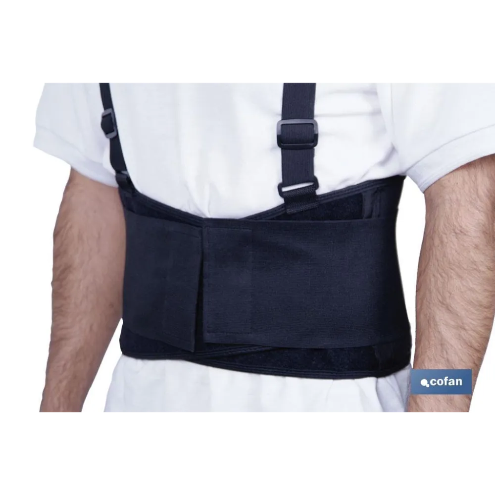FAJA DE TRABAJO CON TIRANTES TALLA XL