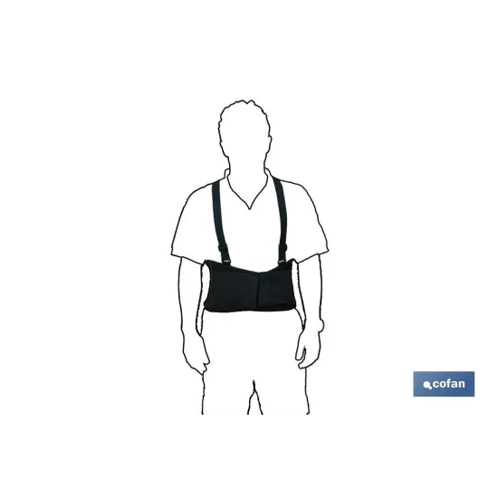 FAJA DE TRABAJO CON TIRANTES TALLA XL