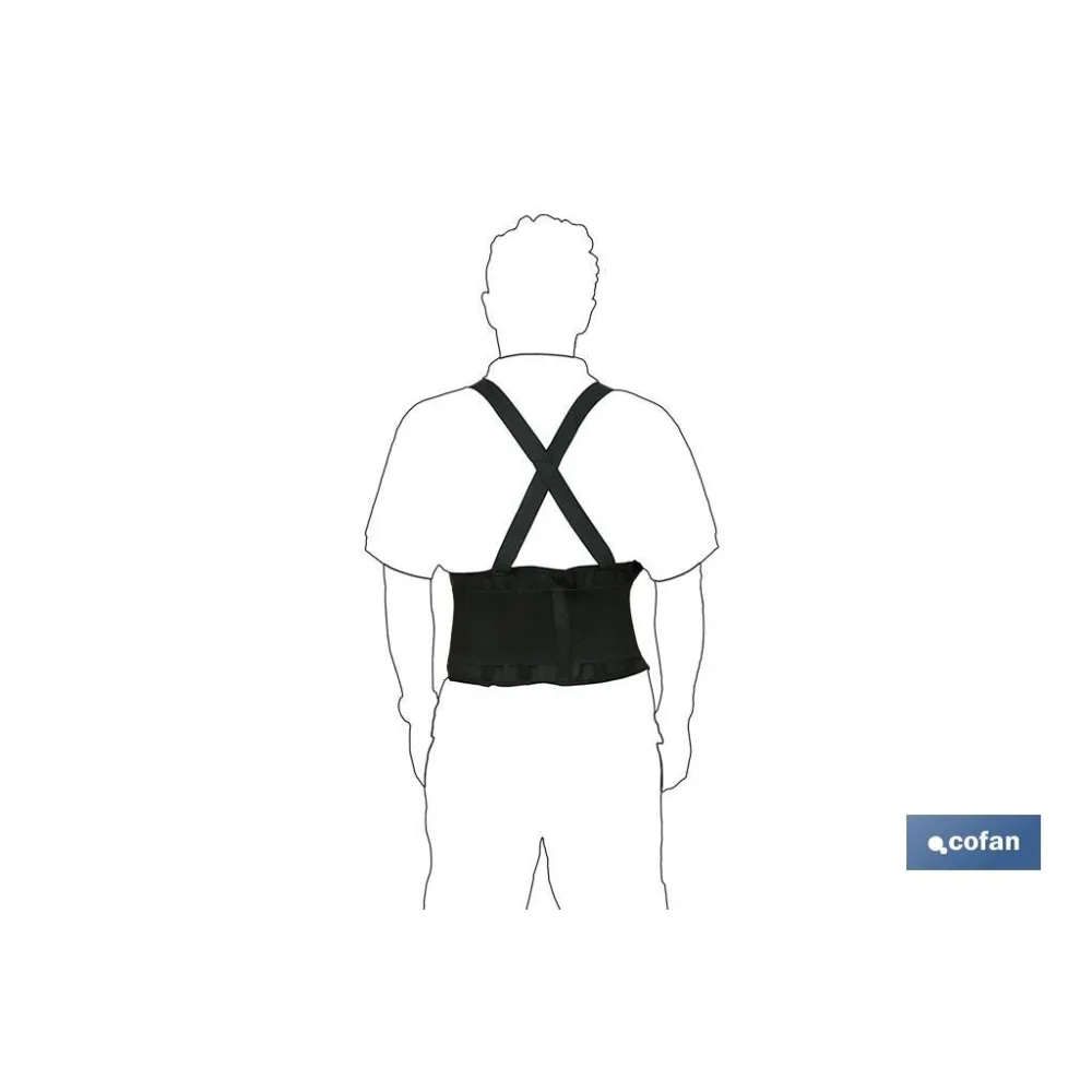 FAJA DE TRABAJO CON TIRANTES TALLA XXL