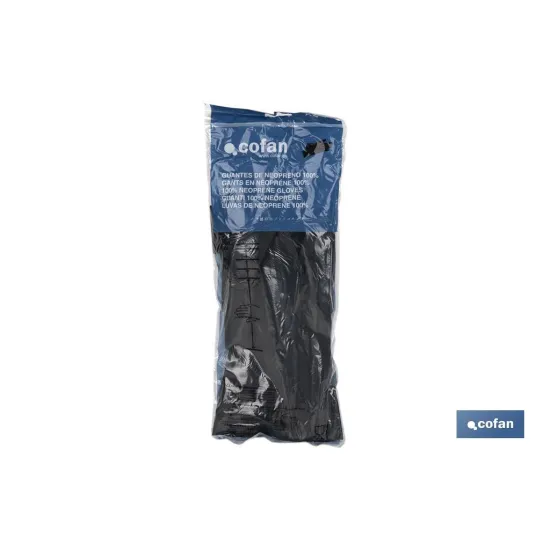 GUANTE NEGRO NEOPRENO 100% T 10