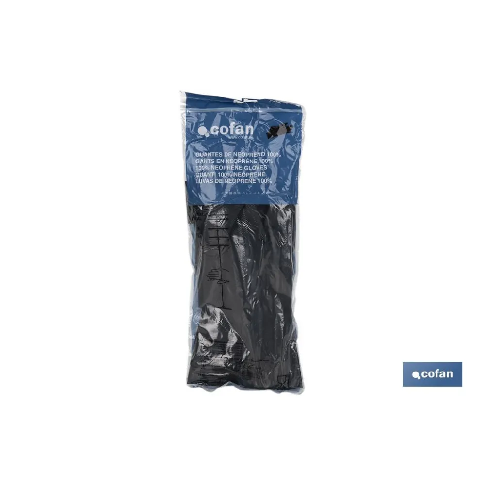 GUANTE NEGRO NEOPRENO 100% T 10