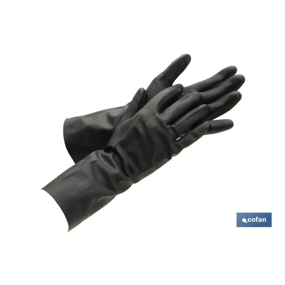 GUANTE NEGRO NEOPRENO 100% T 8 VENTA UNITARIA