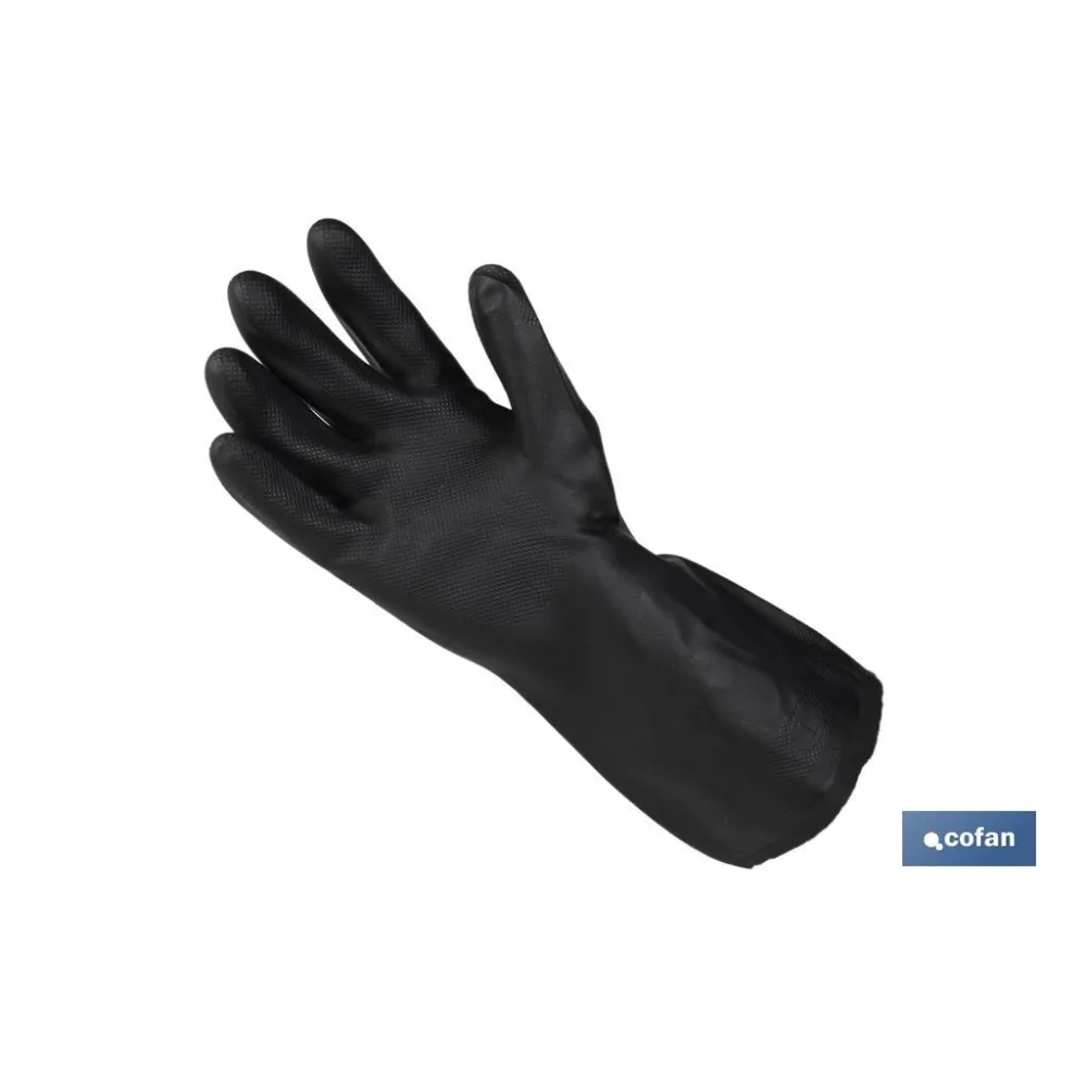 GUANTE NEGRO NEOPRENO 100% T 8 VENTA UNITARIA