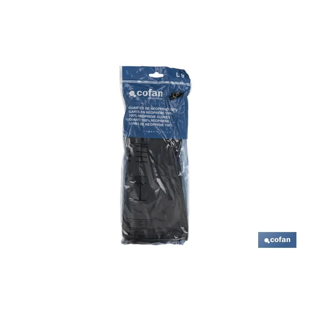 GUANTE NEGRO NEOPRENO 100% T 9 VENTA UNITARIA