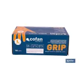 CAJA 100 UDS. GUANTES DE NITRILO NARANJA DIAMANTADO 8,5 G TALLA M