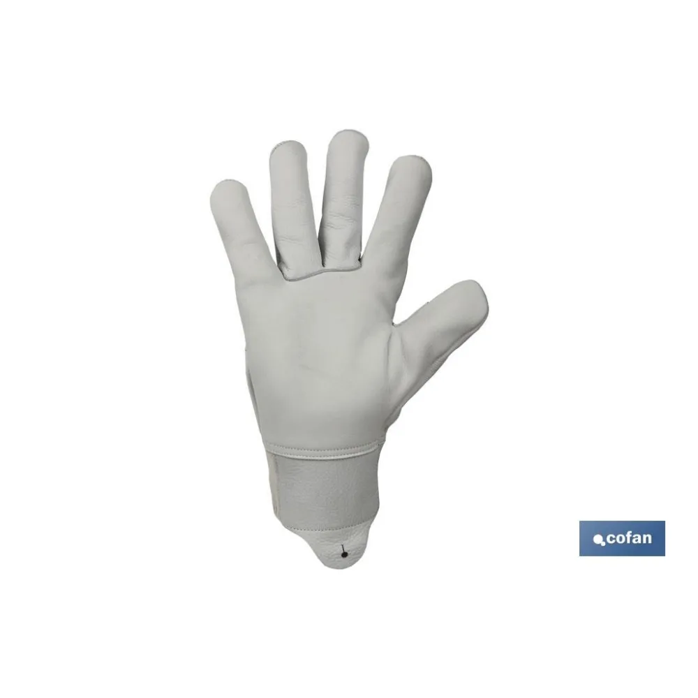 GUANTE AJUSTABLE PIEL FLOR REFORZADO TALLA 9
