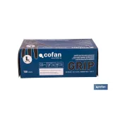 CAJA 100 UDS. GUANTES DE NITRILO NEGRO DIAMANTADO 8,5 G TALLA L