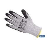 GUANTE ANTICORTE ULTRA LIGERO IMPREGNADO PU NEGRO T-11 VENTA UNITARIA