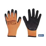 GUANTE NARANJA FLUOR CON REVESTIMIENTO LATEX TERMICO T-10