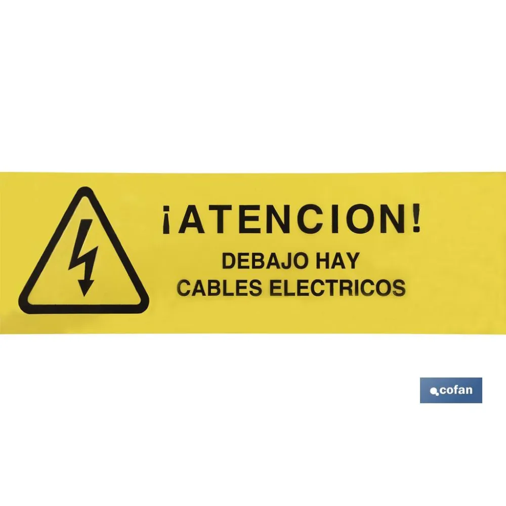 CINTA BALIZ. CABLES ELECTRICOS 150MMX250MTS