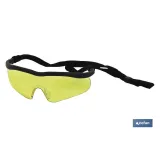 GAFAS SEGURIDAD SPORT AMBAR UV PROTECTION