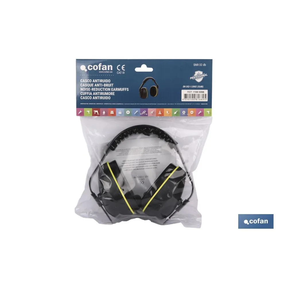 CASCO ANTIRUIDO CAT-III CE SNR 32dB SUPER LIGERO