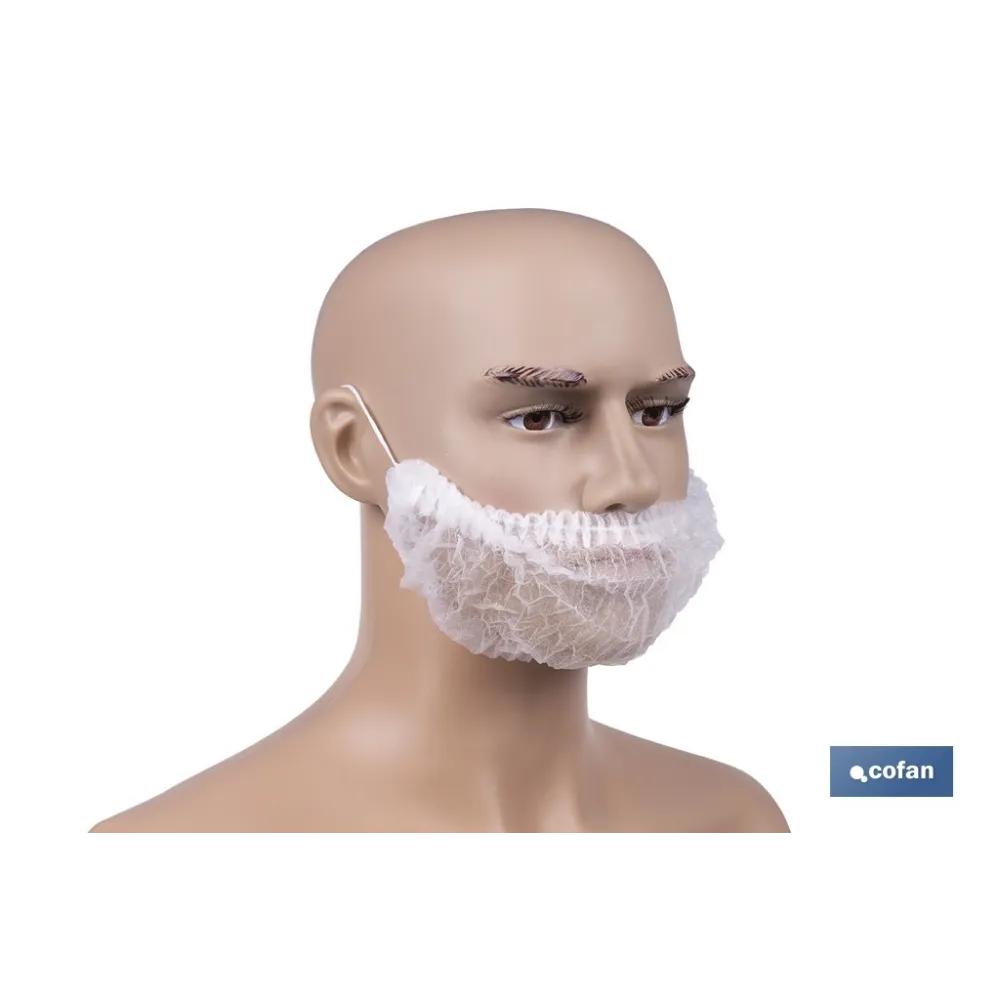 CUBREBARBA DESECHABLE DE PP 100 UDS.