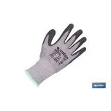 GUANTE ANTICORTE HPPE IMPREGNADO DE LATEX RUGOSO TALLA 10