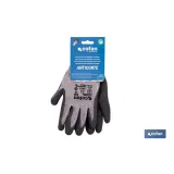GUANTE ANTICORTE HPPE IMPREGNADO DE LATEX RUGOSO TALLA 10