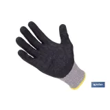 GUANTE ANTICORTE HPPE IMPREGNADO DE LATEX RUGOSO TALLA 6 VENTA UNITARIA