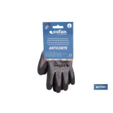 GUANTE ANTICORTE HPPE IMPREGNADO DE LATEX RUGOSO TALLA 6 VENTA UNITARIA