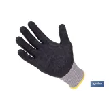 GUANTE ANTICORTE HPPE IMPREGNADO DE LATEX RUGOSO TALLA 7 VENTA UNITARIA