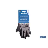 GUANTE ANTICORTE HPPE IMPREGNADO DE LATEX RUGOSO TALLA 8