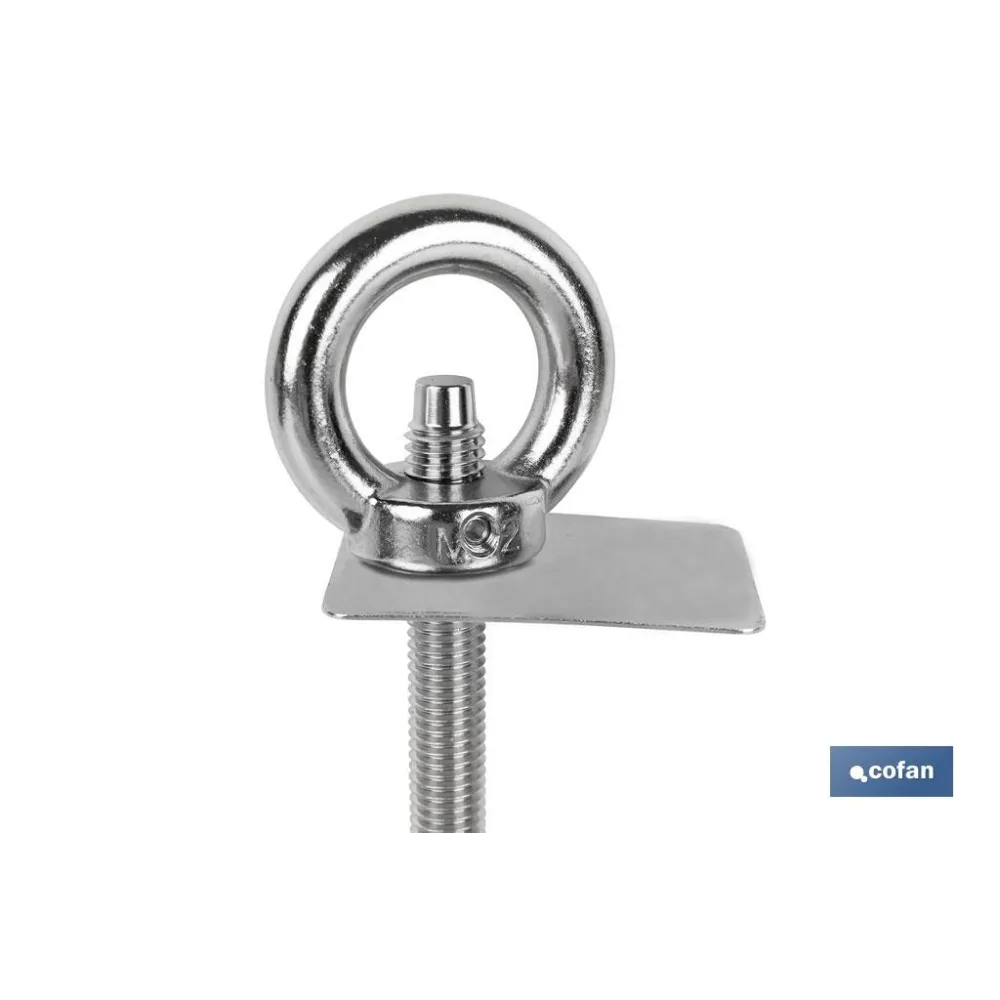 PUNTO DE ANCLAJE INOX. M12 RUPTURA +23 kN