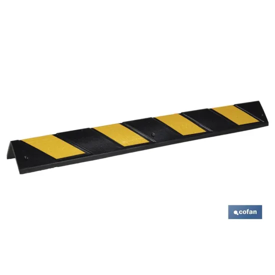 ESQUINERO RECTO 800X100X8MM AMAR/NEGRO