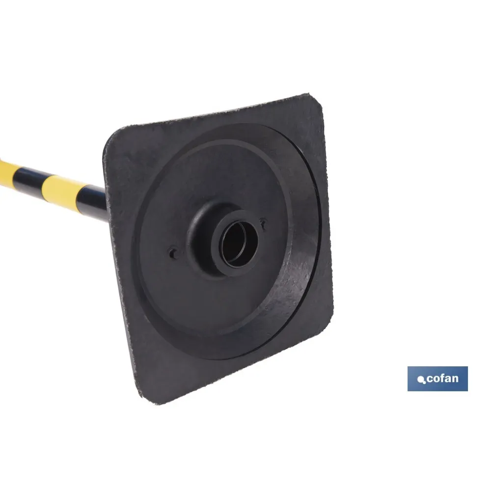 POSTE Y BASE PARA CADENA (AMAR/NEGRO) 1M