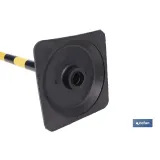 POSTE Y BASE PARA CADENA (AMAR/NEGRO) 1M