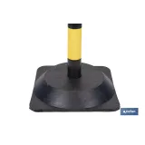 POSTE Y BASE PARA CADENA (AMAR/NEGRO) 1M