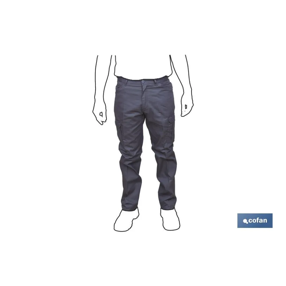 PANTALON TRABAJO SERVET 245 gms/m AZUL MARINO T-58