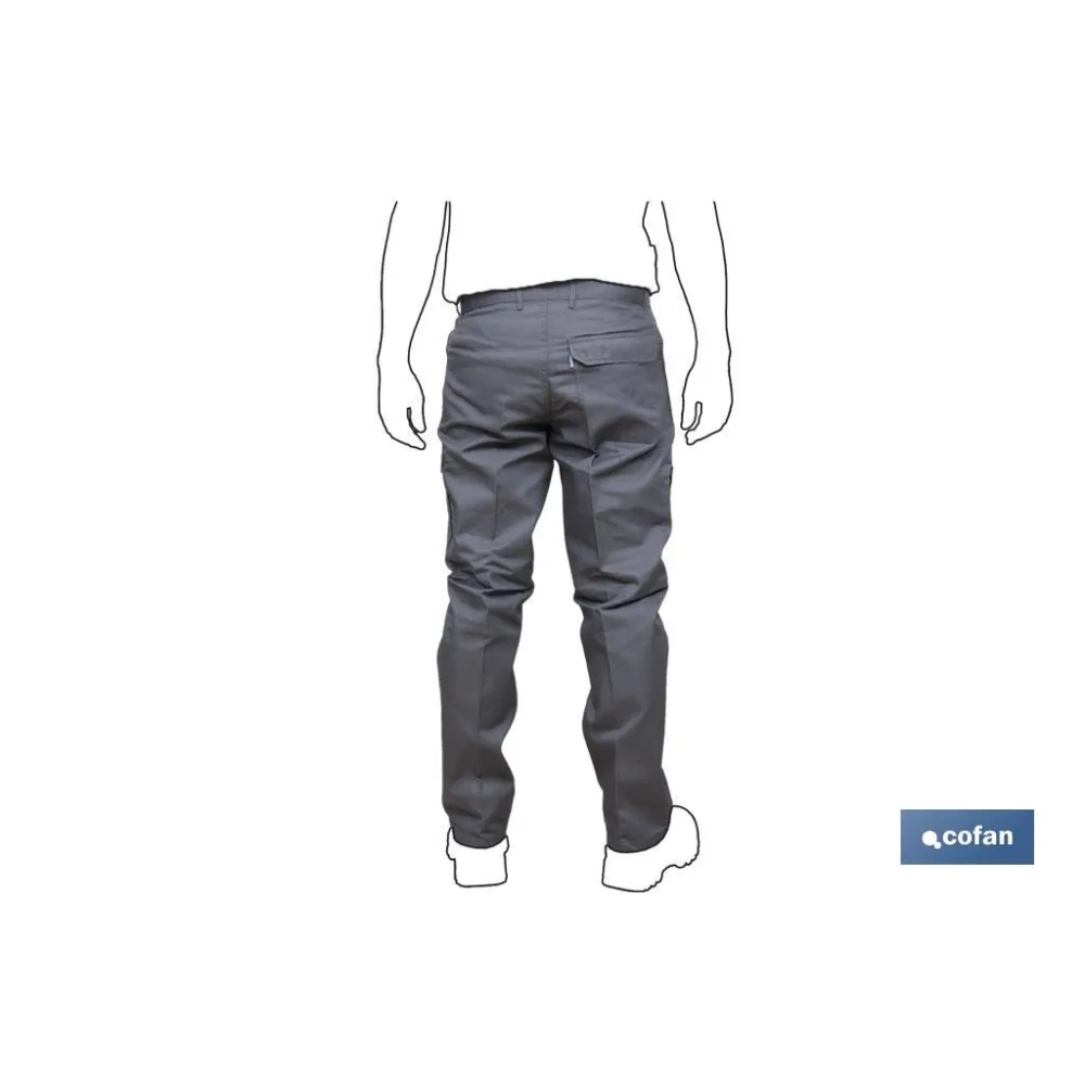 PANTALON TRABAJO SERVET 245 gms/m AZUL MARINO T-58