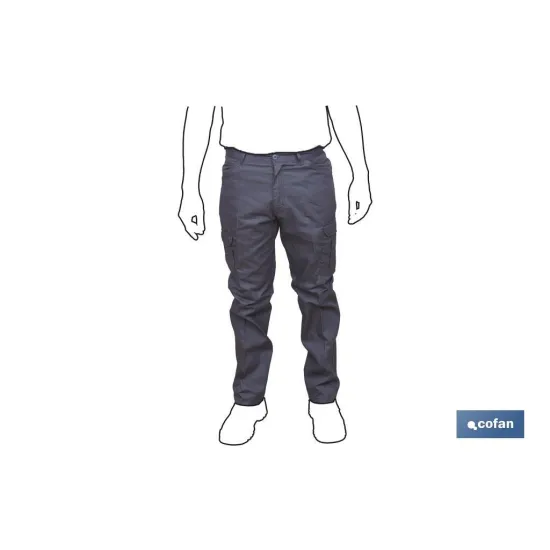 PANTALON TRABAJO SERVET 245 gms/m GRIS T-54