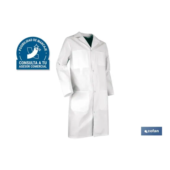 BATA BLANCA PALETTE 100% ALGODÓN T-XXL