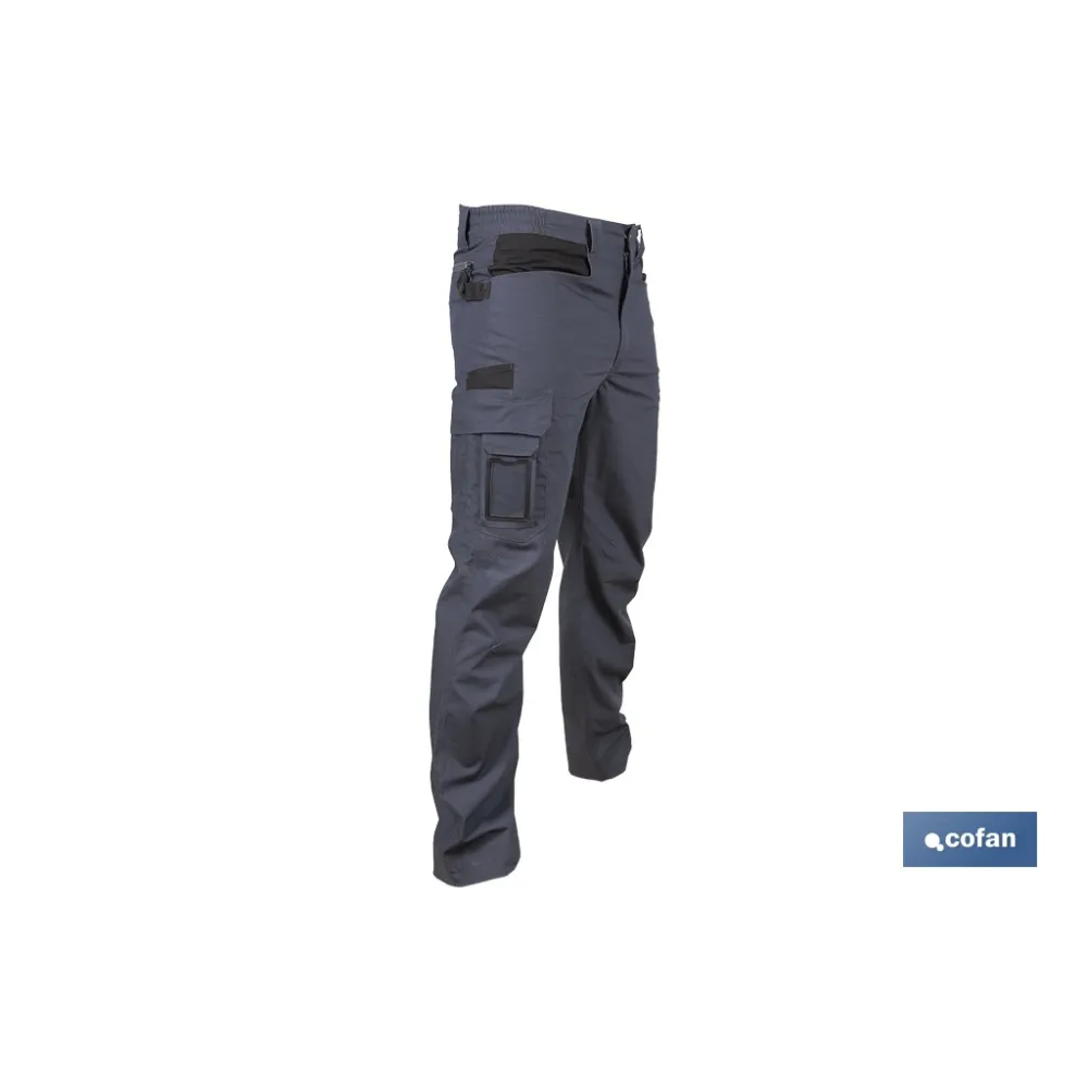 PANTALÓN DE TRABAJO LOKI ELASTANO 215 G/M2 GRIS ANTRACITA TALLA 40