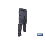 PANTALÓN DE TRABAJO LOKI ELASTANO 215 G/M2 GRIS ANTRACITA TALLA 44