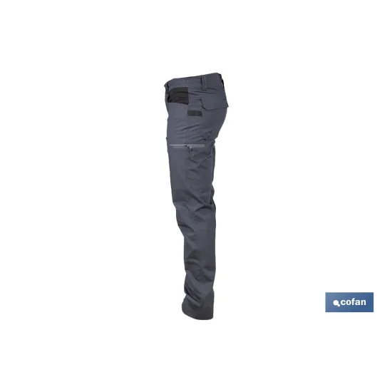 PANTALÓN DE TRABAJO LOKI ELASTANO 215 G/M2 GRIS ANTRACITA TALLA 58
