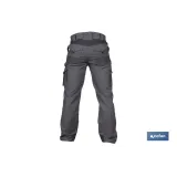PANTALÓN DE TRABAJO HEIMDALL ELASTANO 280 G/M2 GRIS OSCURO CON DETALLES NEGROS TALLA 40