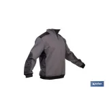 SUDADERA RANGER CUELLO CREMALLERA 280GMS GRIS-NEGRO T-L