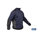 SUDADERA RANGER CUELLO CREMALLERA 280GMS AZUL-NEGRO T-L