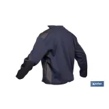 SUDADERA RANGER CUELLO CREMALLERA 280GMS AZUL-NEGRO T-XL