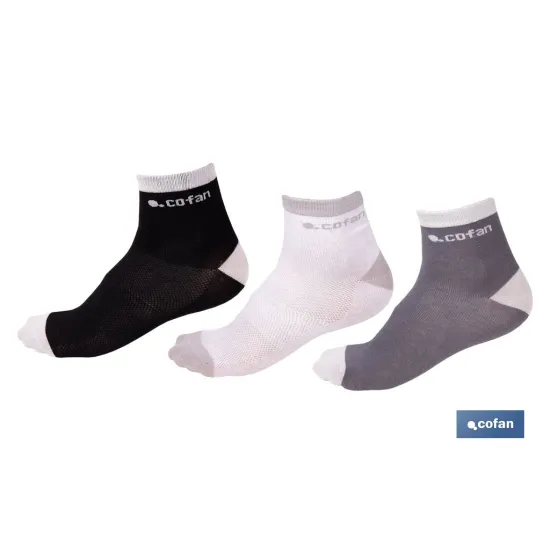 SET DE 3 PARES DE CALCETINES CAÑA MEDIA TALLAS 42-46