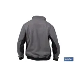 CHAQUETA POLAR MODELO WALKER 370 G/M GRIS-NEGRO TALLA XXL