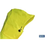 CHAQUETA DE LLUVIA DE ALTA VISIBILIDAD MODELO SAGITARIO AMARILLA Y AZUL TALLA XXXL