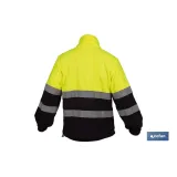 FORRO POLAR DE ALTA VISIBILIDAD MODELO ALTAIR AMARILLO Y AZUL TALLA M