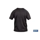 CAMISETA TRANSPIRABLE MODELO PILOTE NEGRA 160 g/m2 TALLA-XL