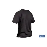 CAMISETA TRANSPIRABLE MODELO PILOTE NEGRA 160 g/m2 TALLA-XXXL